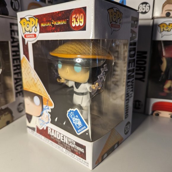 Funko Pop! Raiden w/ Lightning Funko Insider Club Games Mortal Kombat 539 - Picture 1 of 3